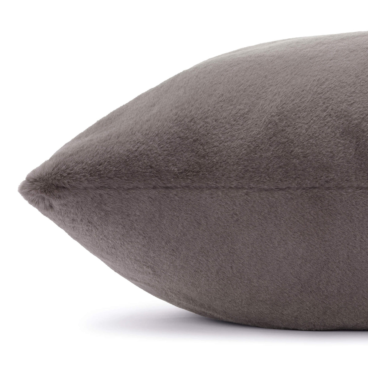Smoky Gray Recycled Faux Fur Dog Bed