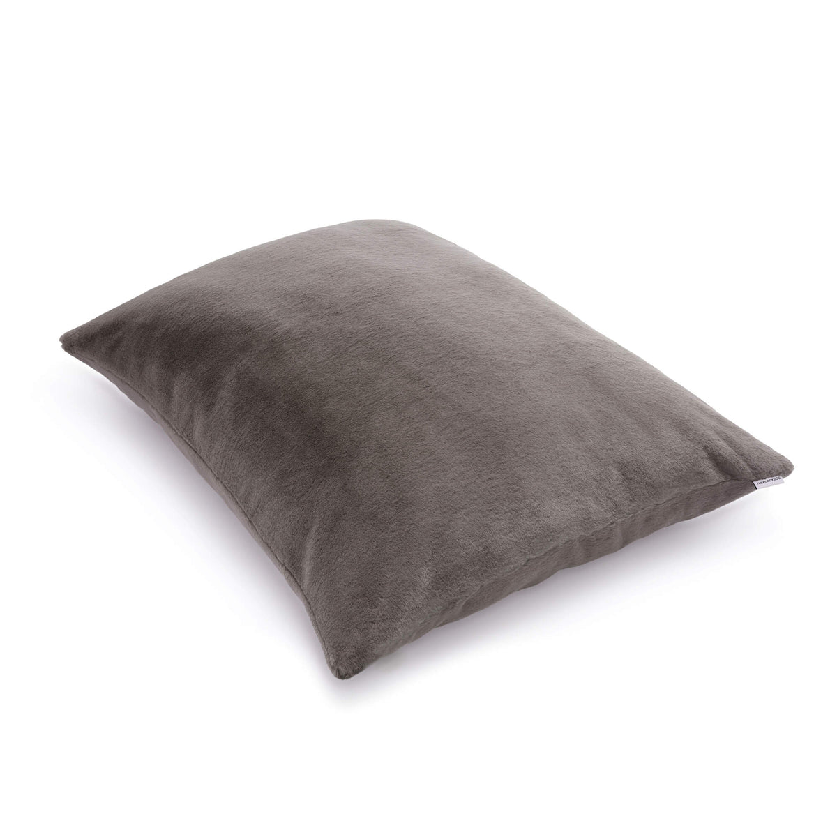 Smoky Gray Recycled Faux Fur Dog Bed