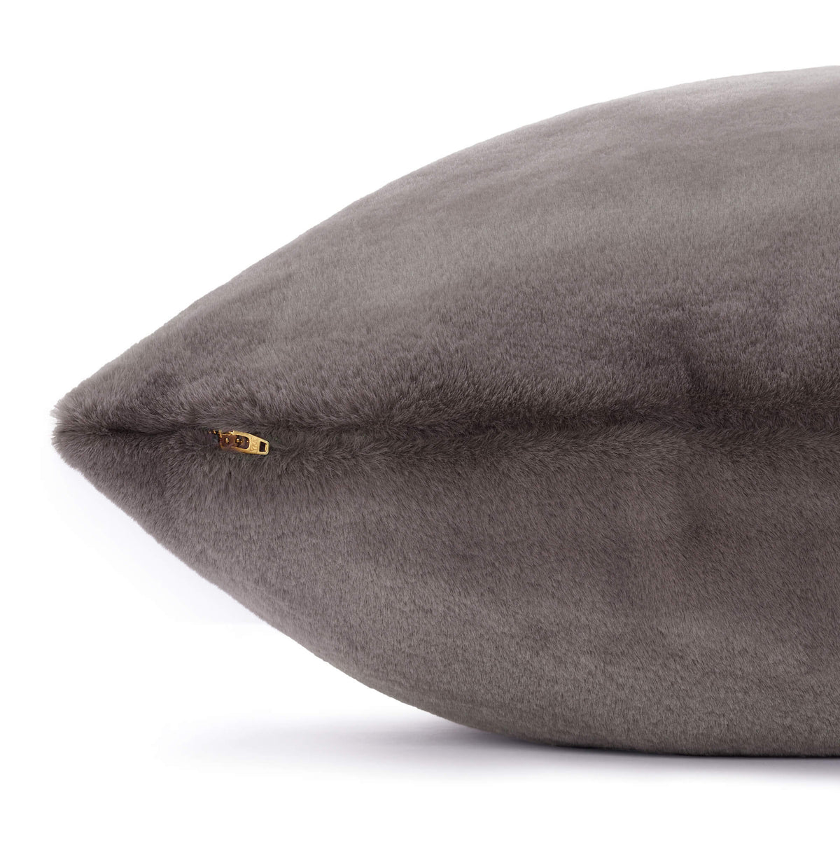 Smoky Gray Recycled Faux Fur Dog Bed