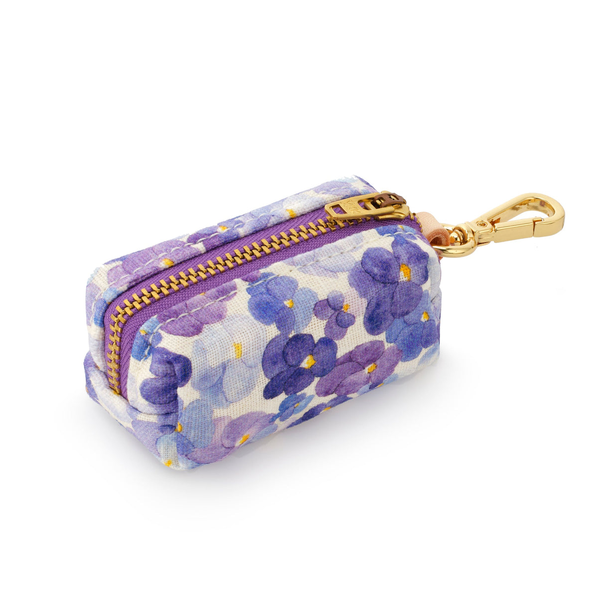 Pressed Pansies Waste Bag Holder