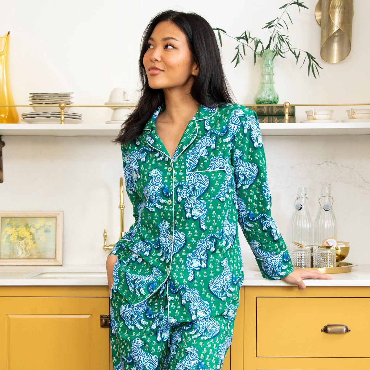 Printfresh Tiger Queen Long PJs