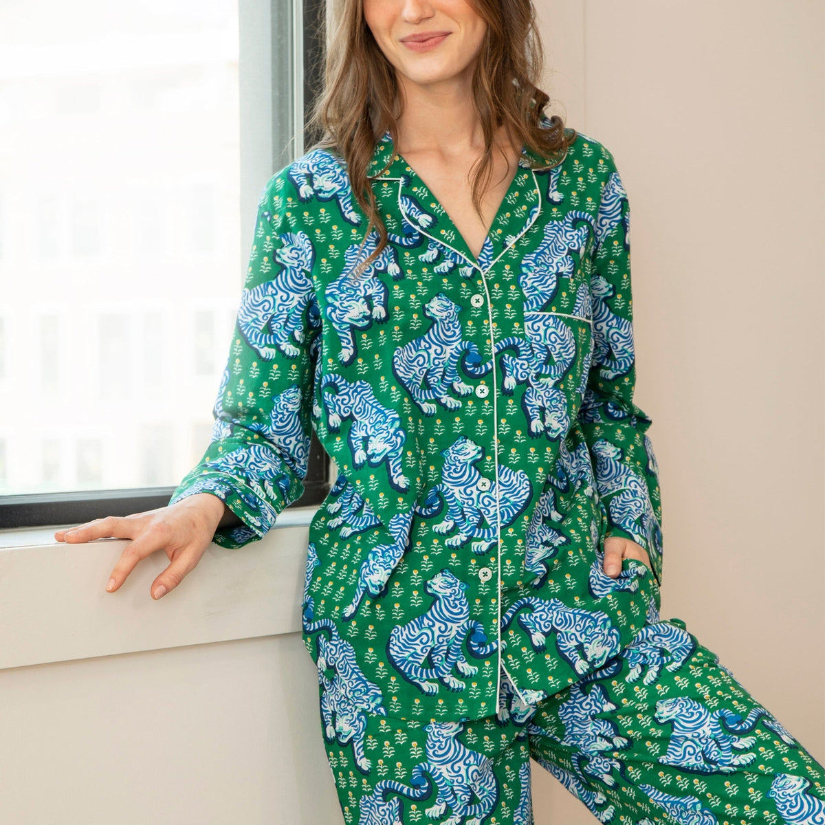 Printfresh Tiger Queen Long PJs