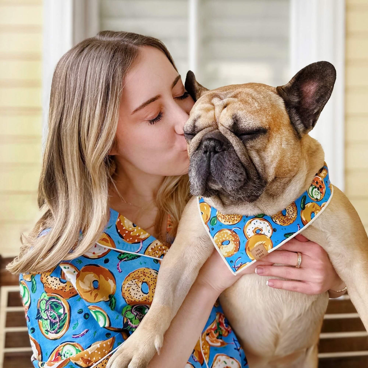 Printfresh x TFD Bagels & Schmear Mom + Dog Matching Gift Set (Short PJs)