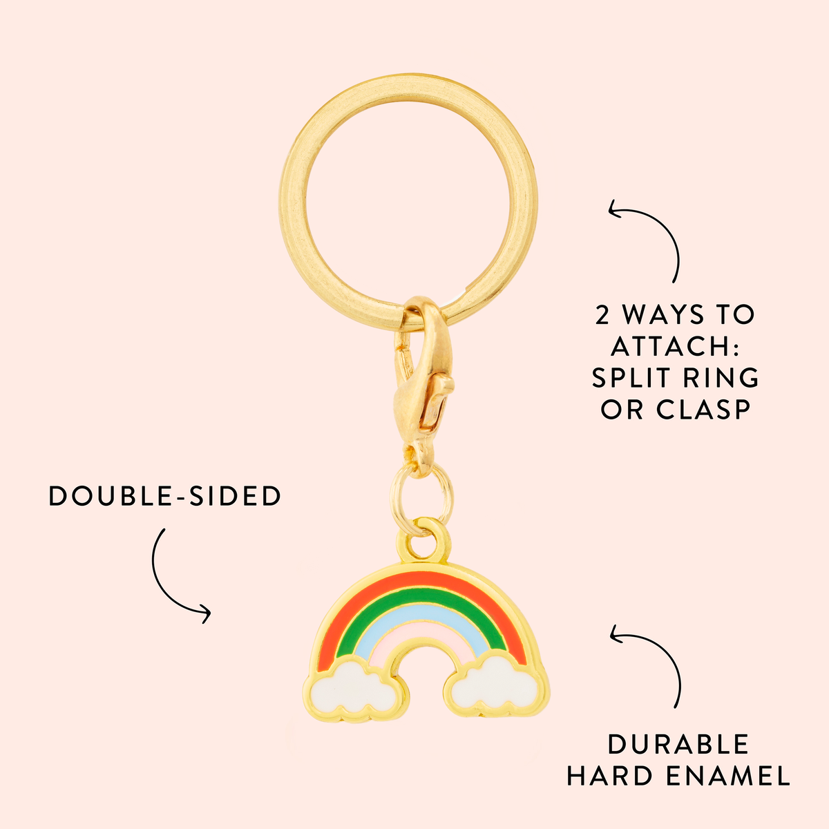 Rainbow Collar Charm