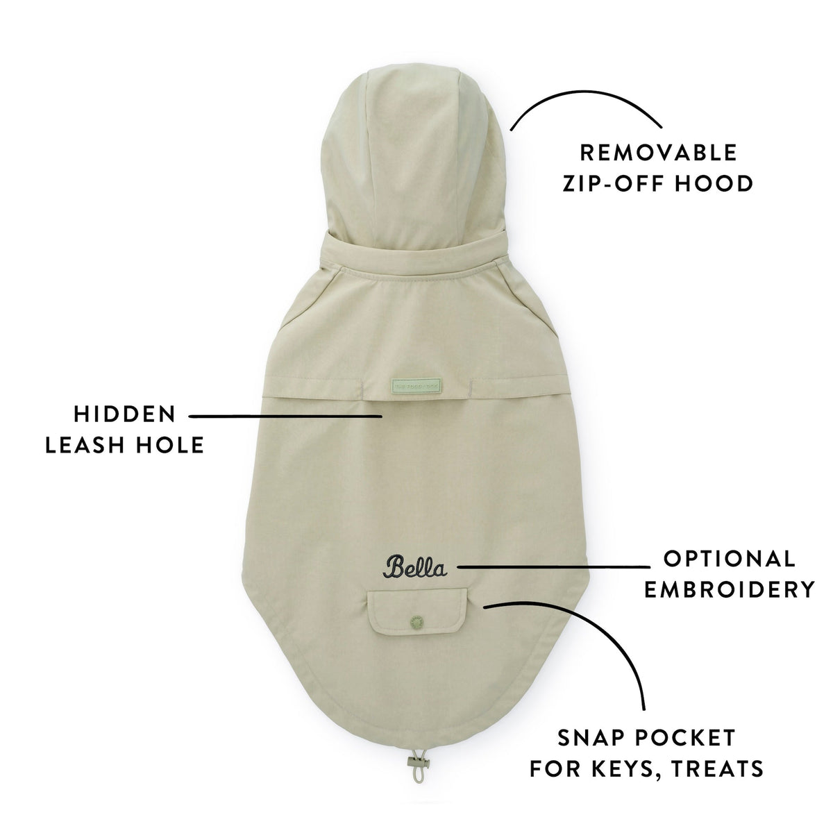 Sage Dog Raincoat