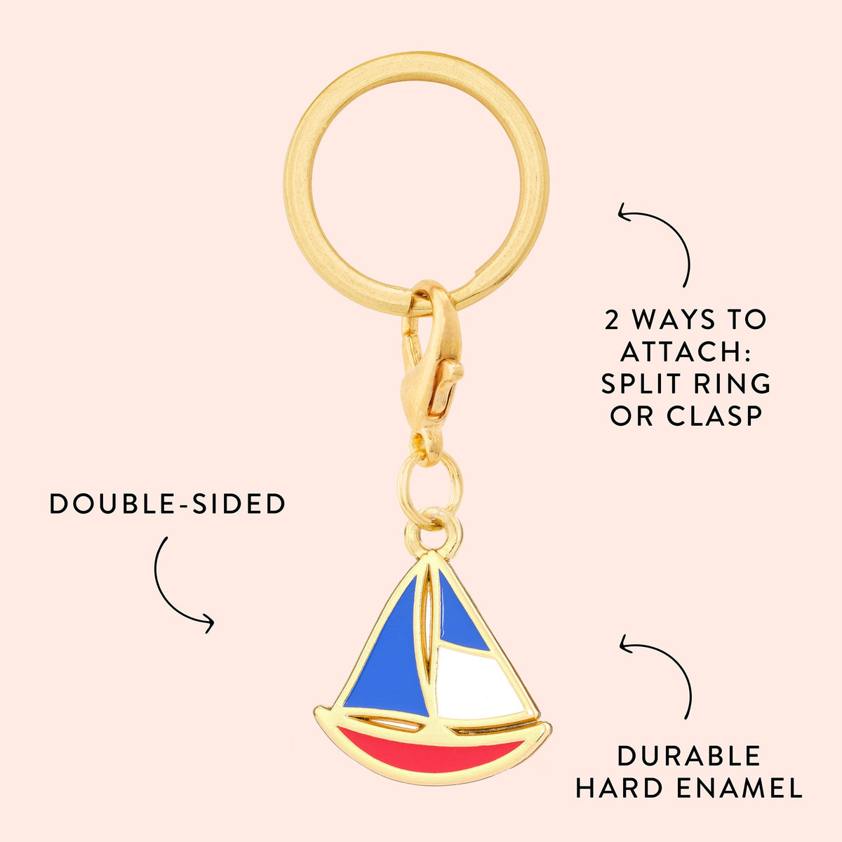 Sailboat Collar Charm