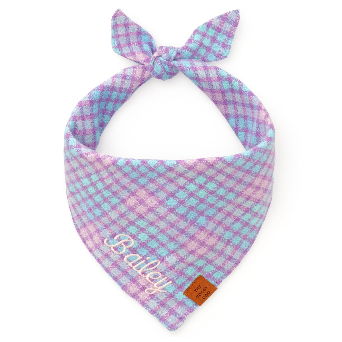 Sorbet Plaid Flannel Dog Bandana