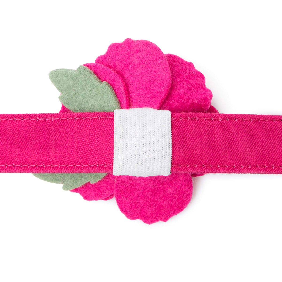 Hot Pink Peony Dog Collar Flower Set