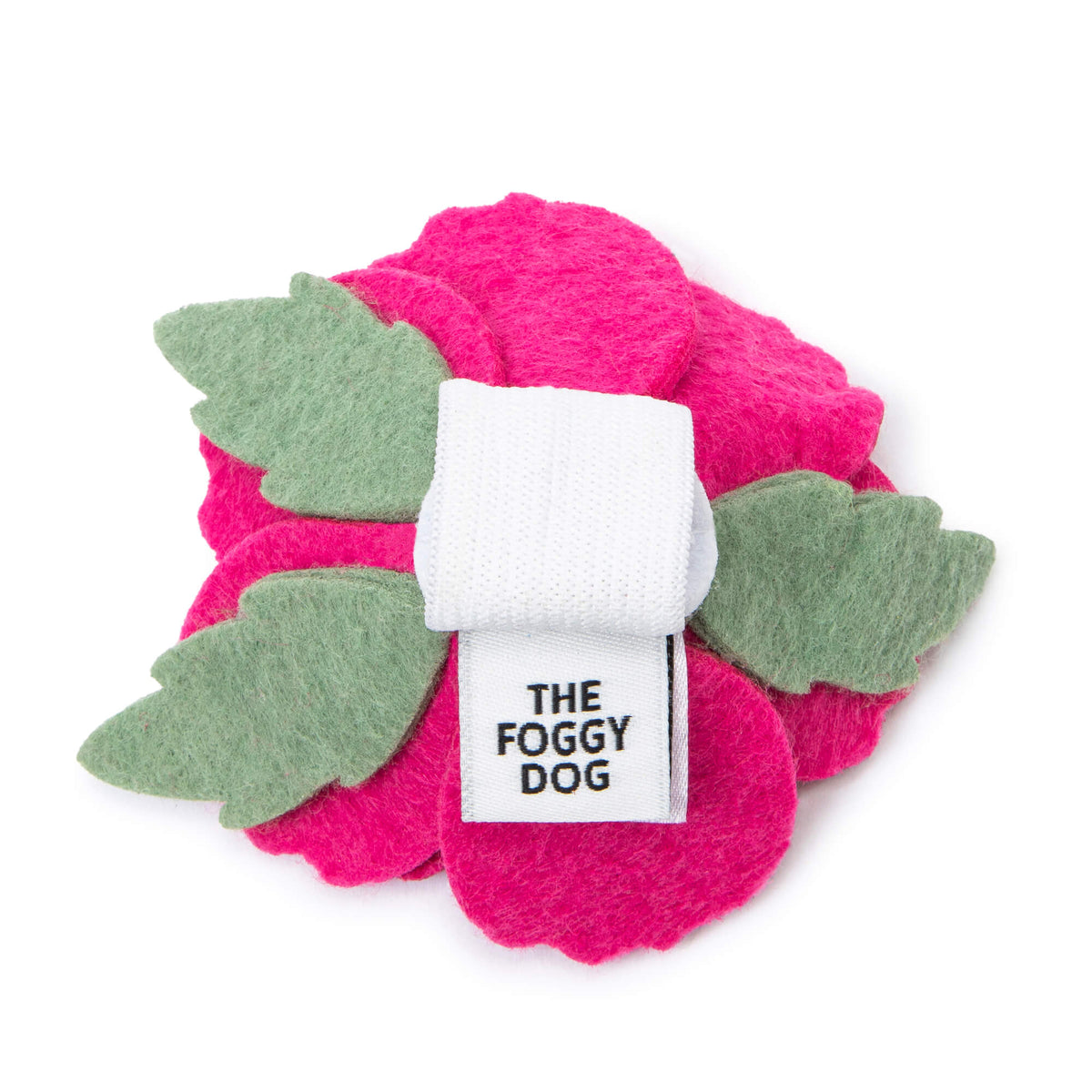 Hot Pink Peony Dog Collar Flower