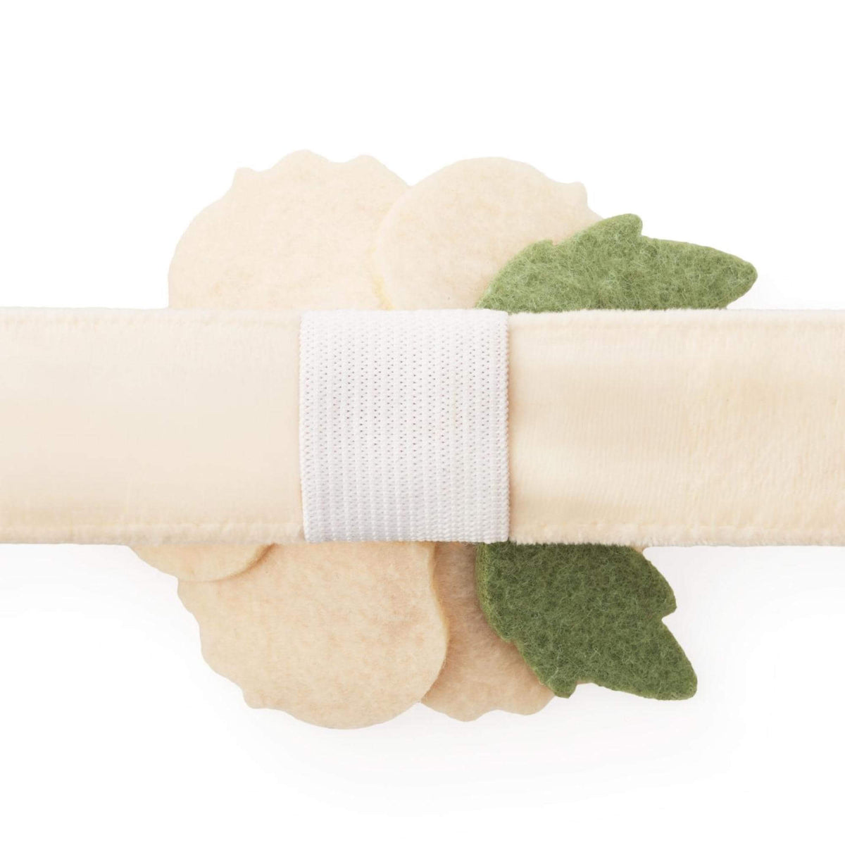 Ivory Peony Dog Collar Flower Set