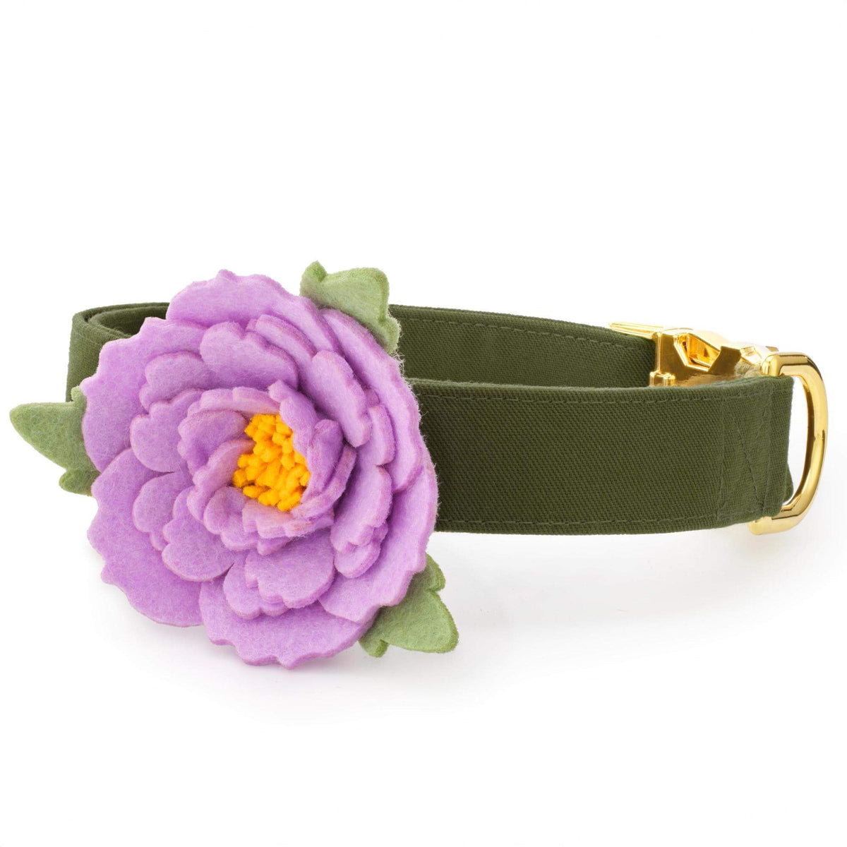 Lilac Peony Dog Collar Flower Set