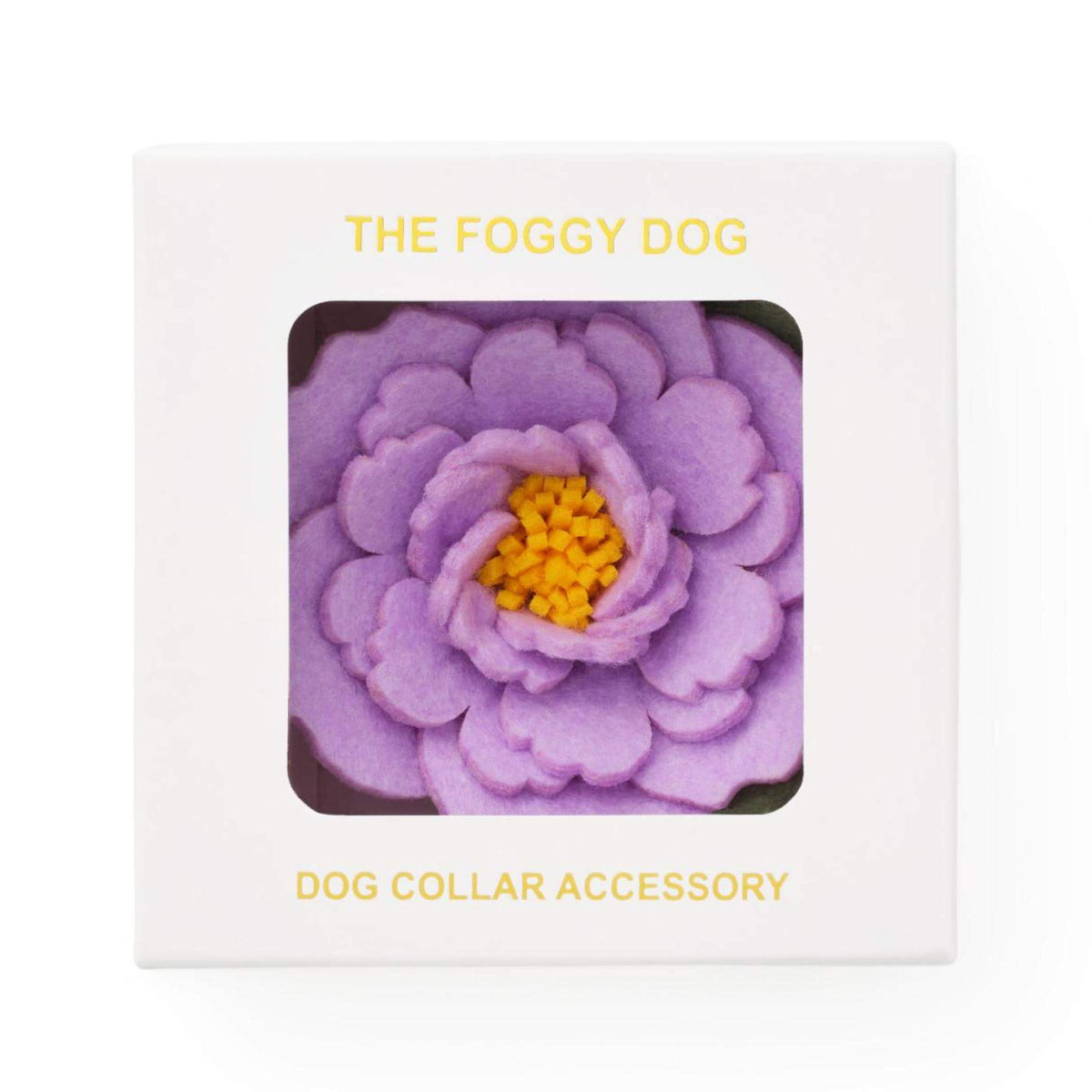 Lilac Peony Dog Collar Flower Set