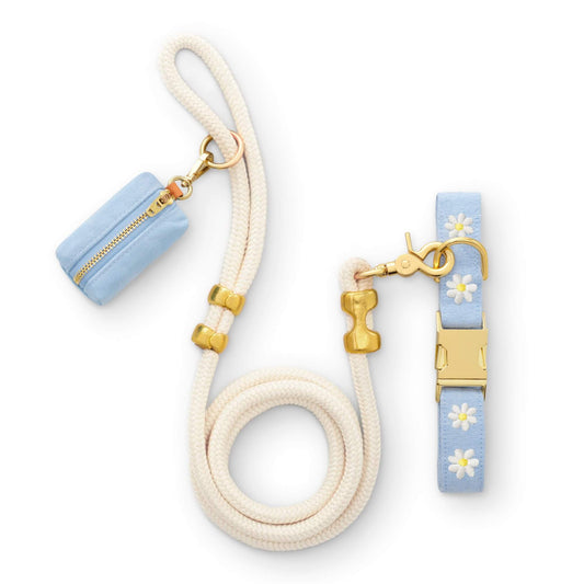 Daisy Embroidered Collar Walk Set