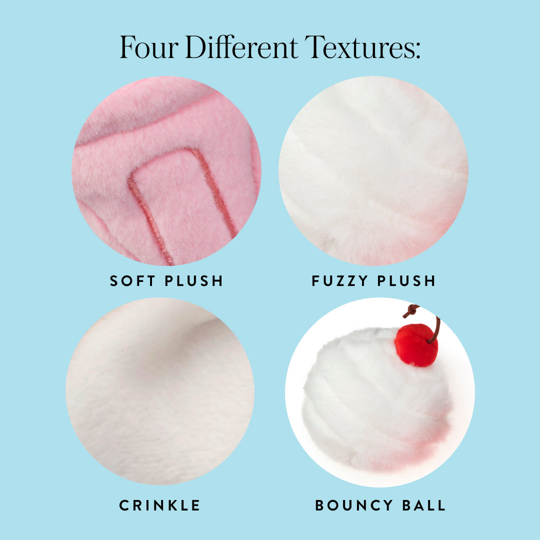 Strawberry Milkshake Interactive Snuffle Dog Toy