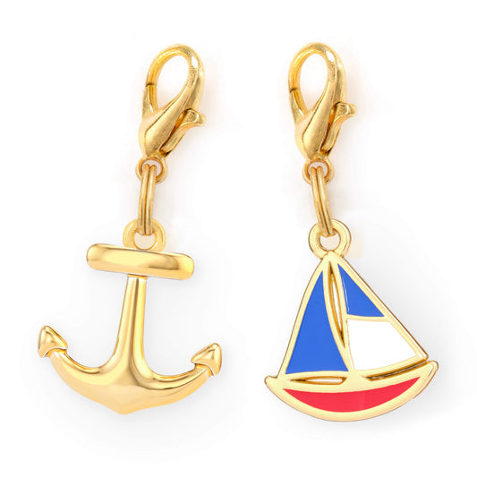 Anchors Away Collar Charm Set