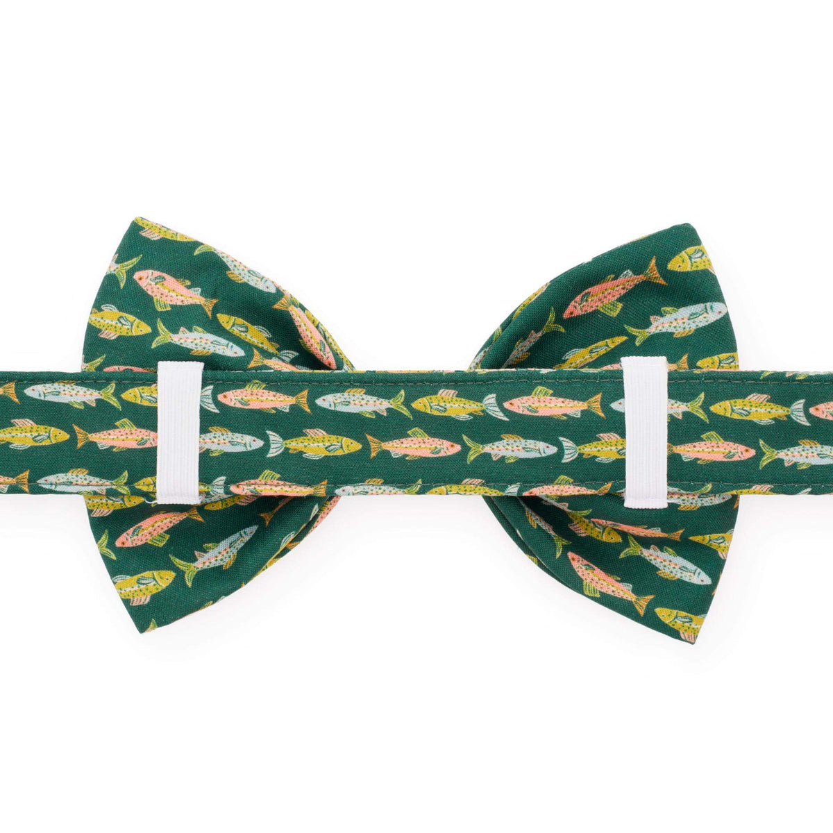 Gone Fishing Dog Bow Tie