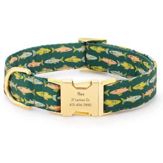 Gone Fishing Dog Collar