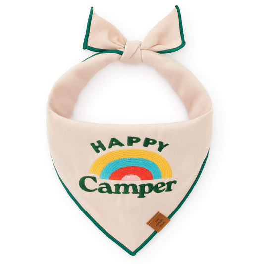 Happy Camper Embroidered Dog Bandana