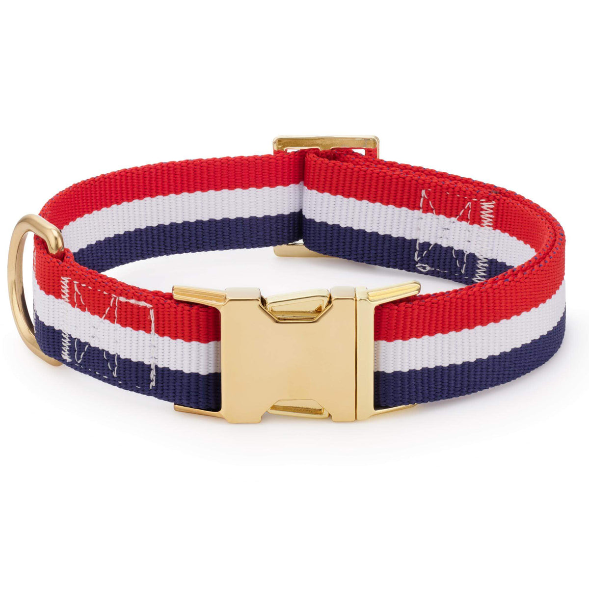 Newport Striped Webbing Dog Collar