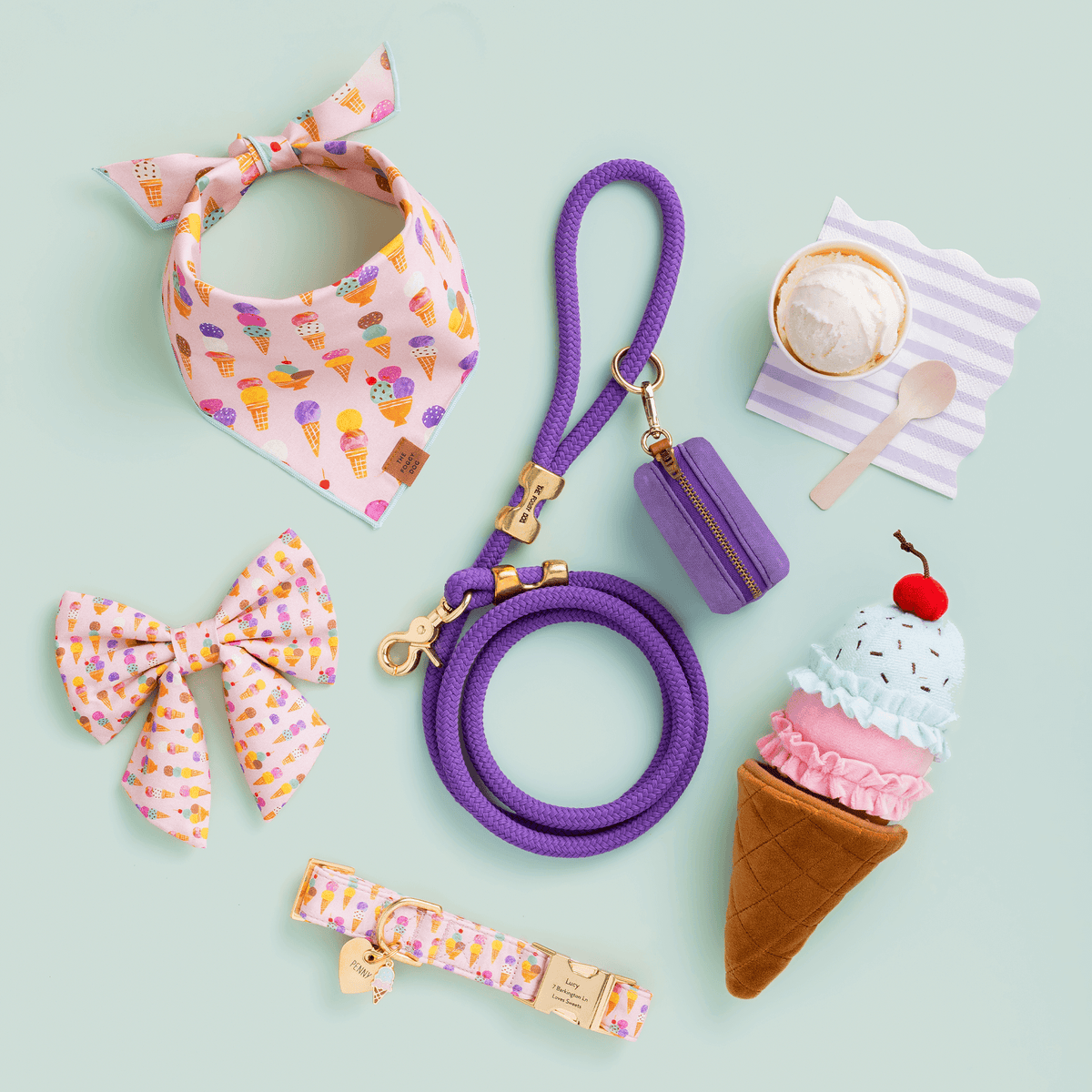 Ice Cream Collar Charm