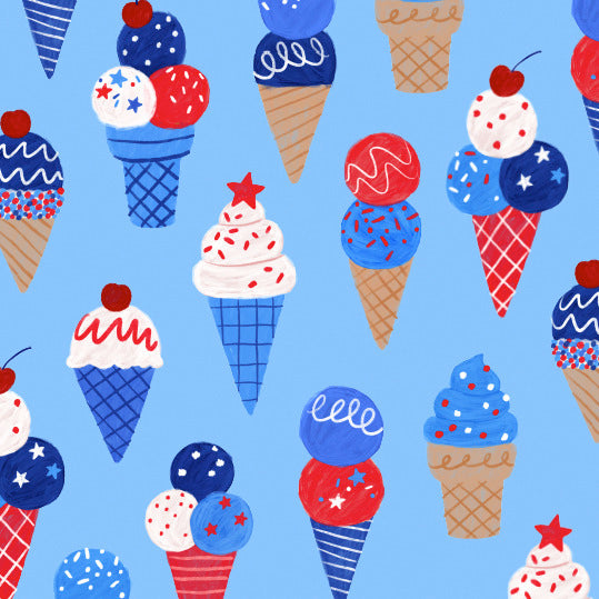 Star-Spangled Scoops Dog Bandana