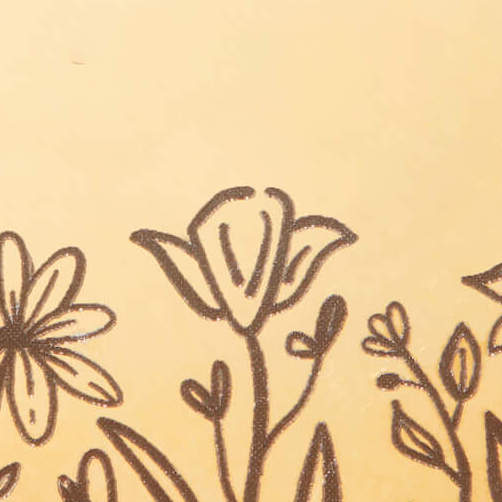 Circle Pet ID Tag: Wildflowers
