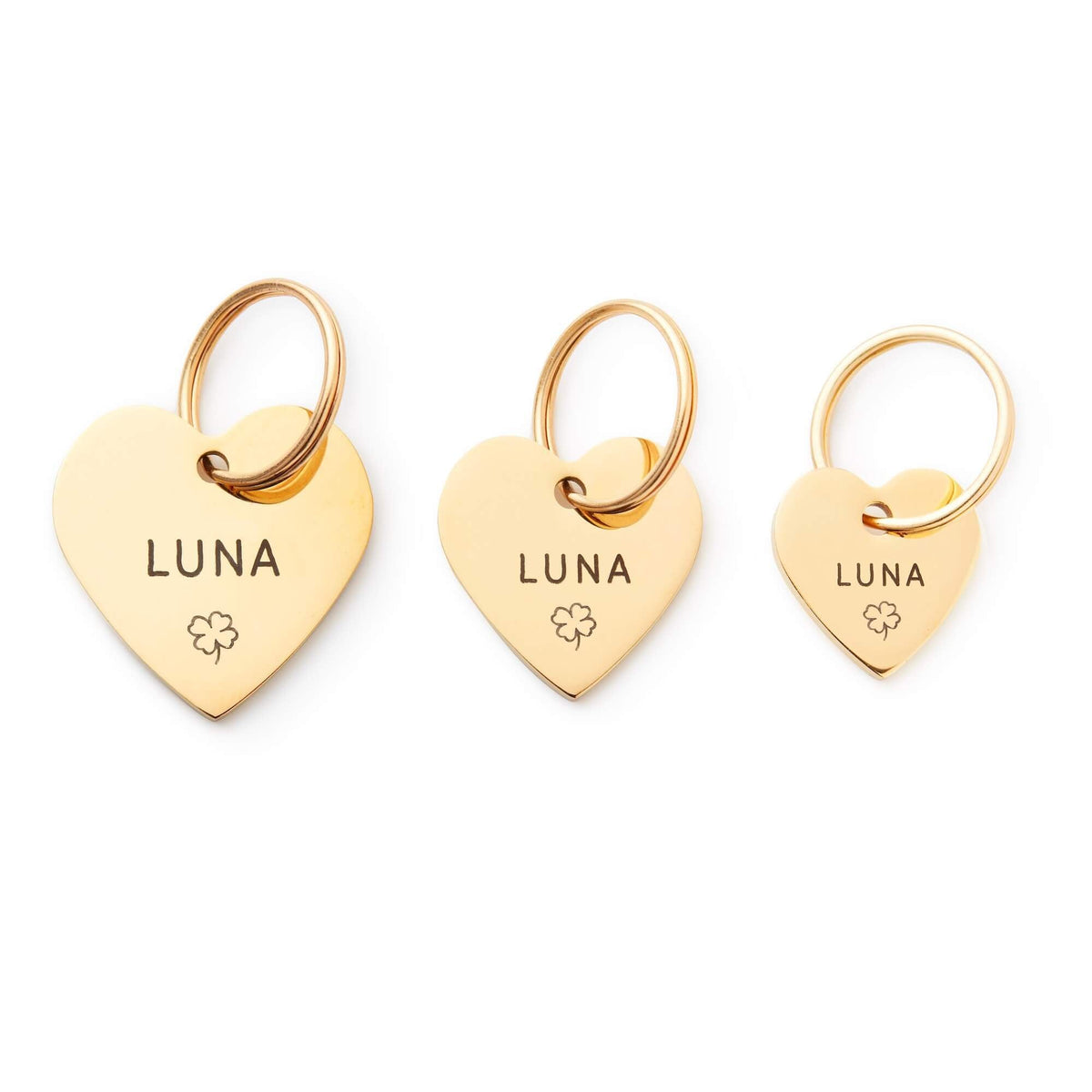 Heart Pet ID Tag: Clover Icon