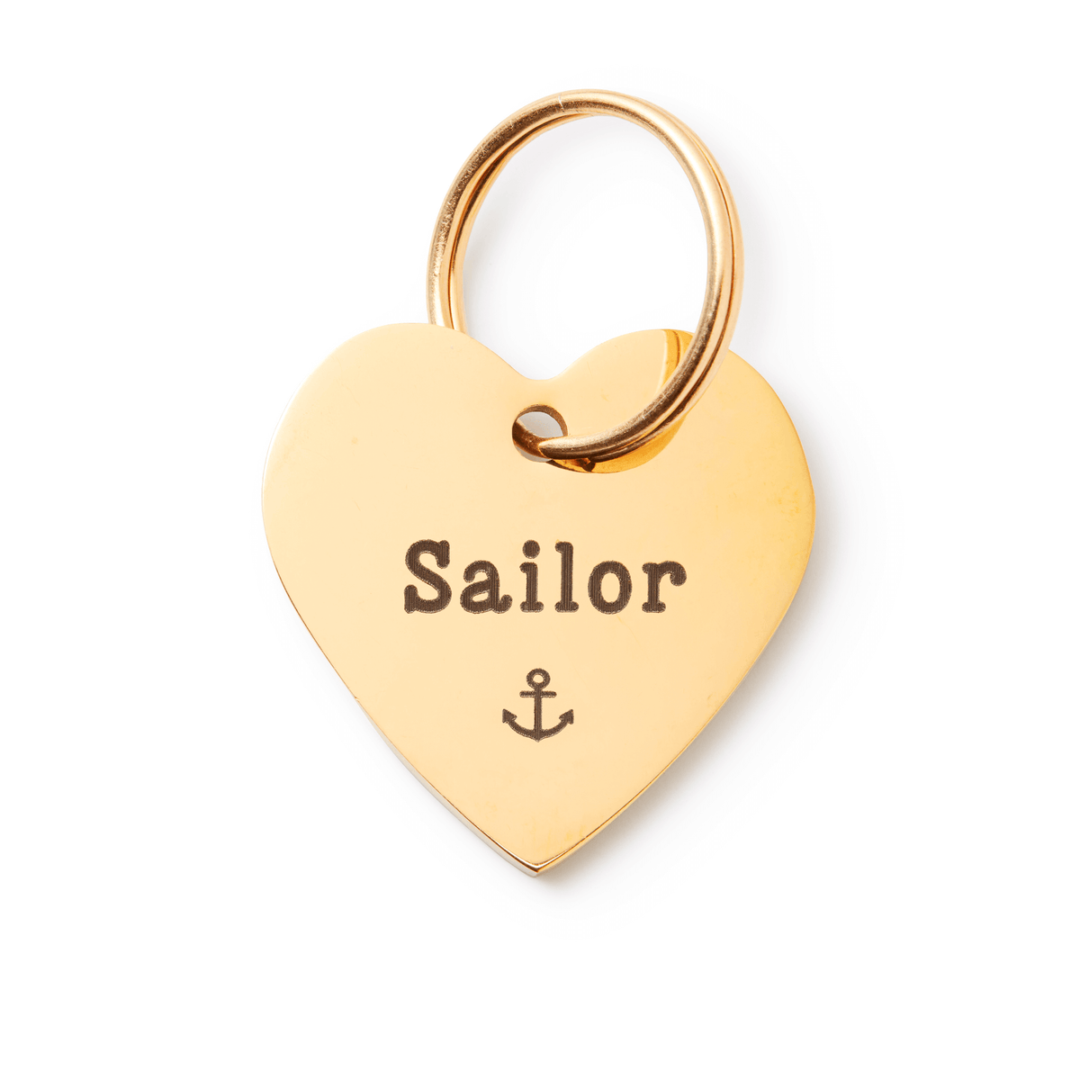 Heart Pet ID Tag: Anchor Icon