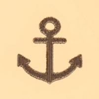 Heart Pet ID Tag: Anchor Icon