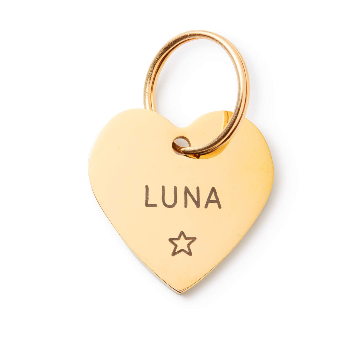 Heart Pet ID Tag: Star Icon