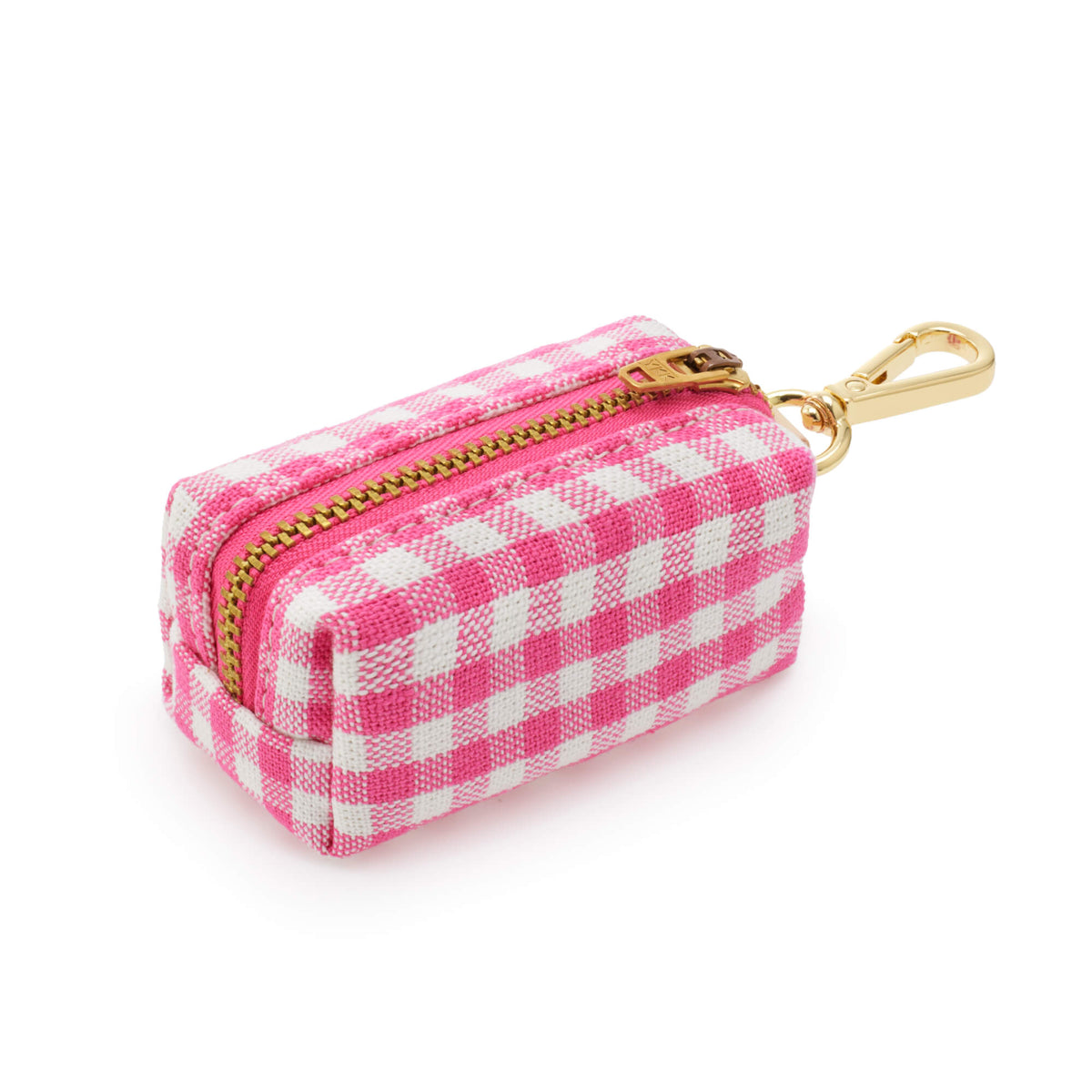 Hot Pink Gingham Waste Bag Holder