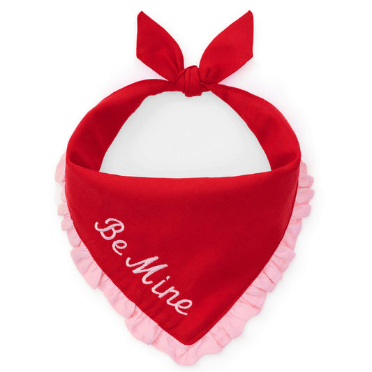 Valentine Ruffle Dog Bandana