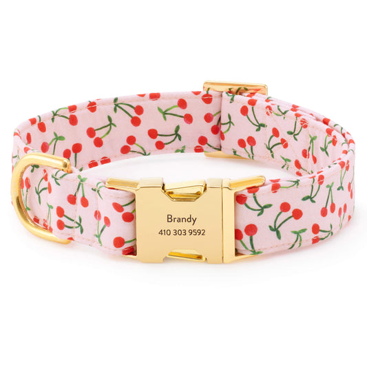 Cherry Jubilee Dog Collar