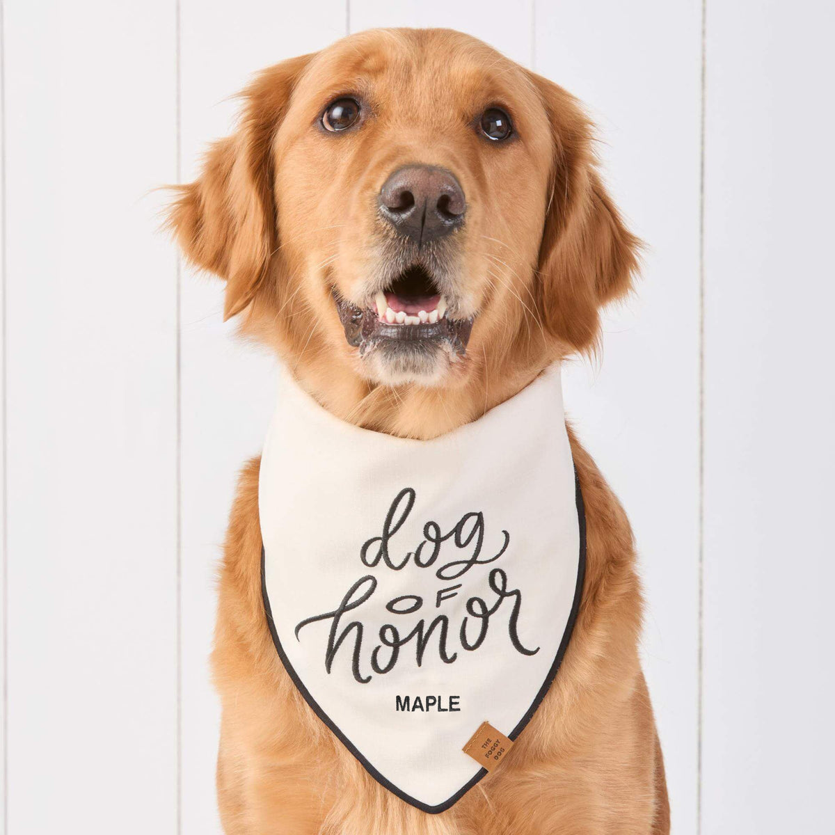 Dog of Honor Embroidered Dog Bandana