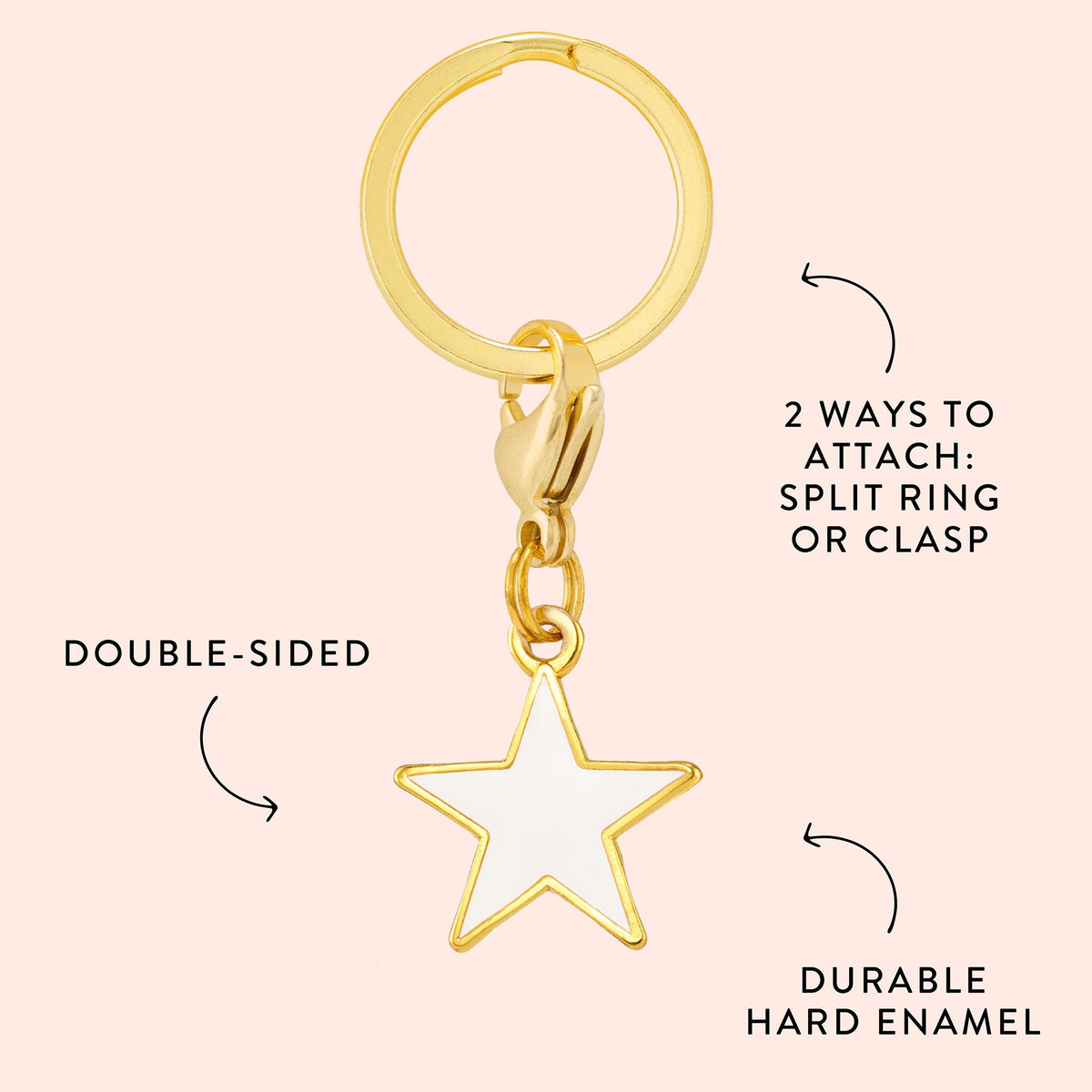 White Star Collar Charm