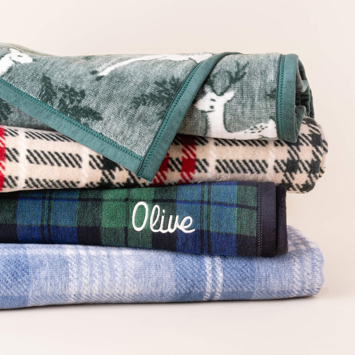 ChappyWrap Harborview Herringbone Blush Dog Blanket