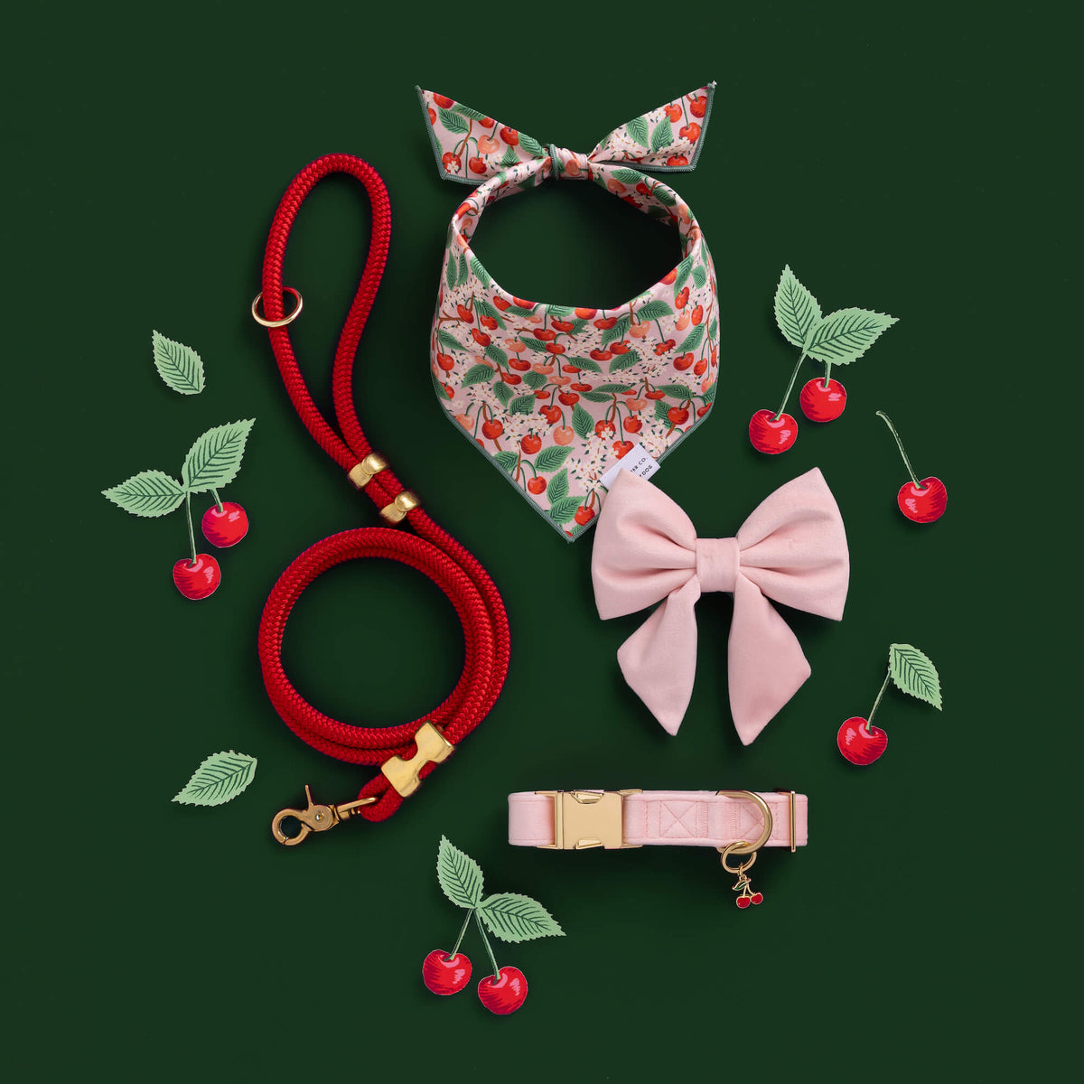 Cherries Collar Charm