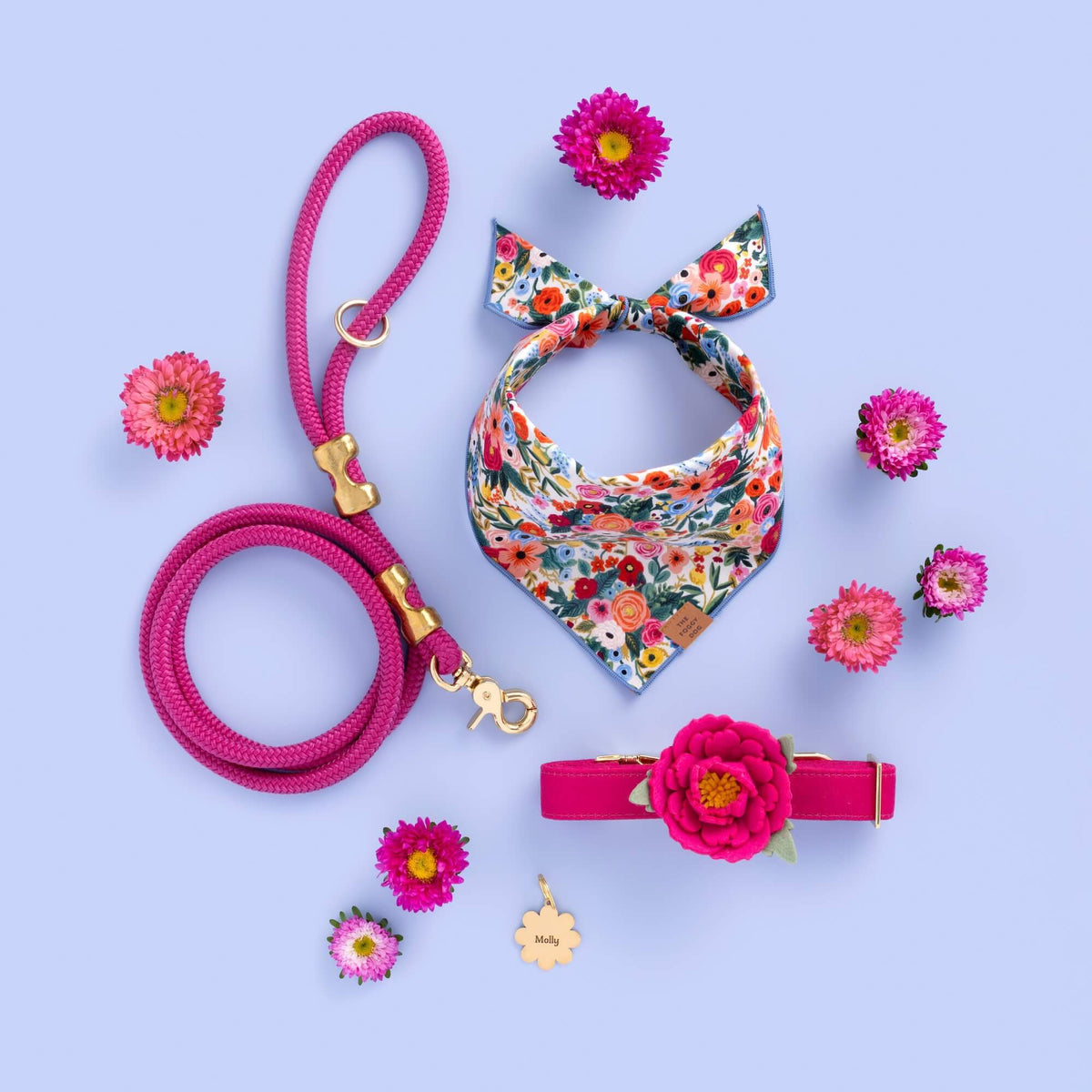 Flower Pet ID Tag