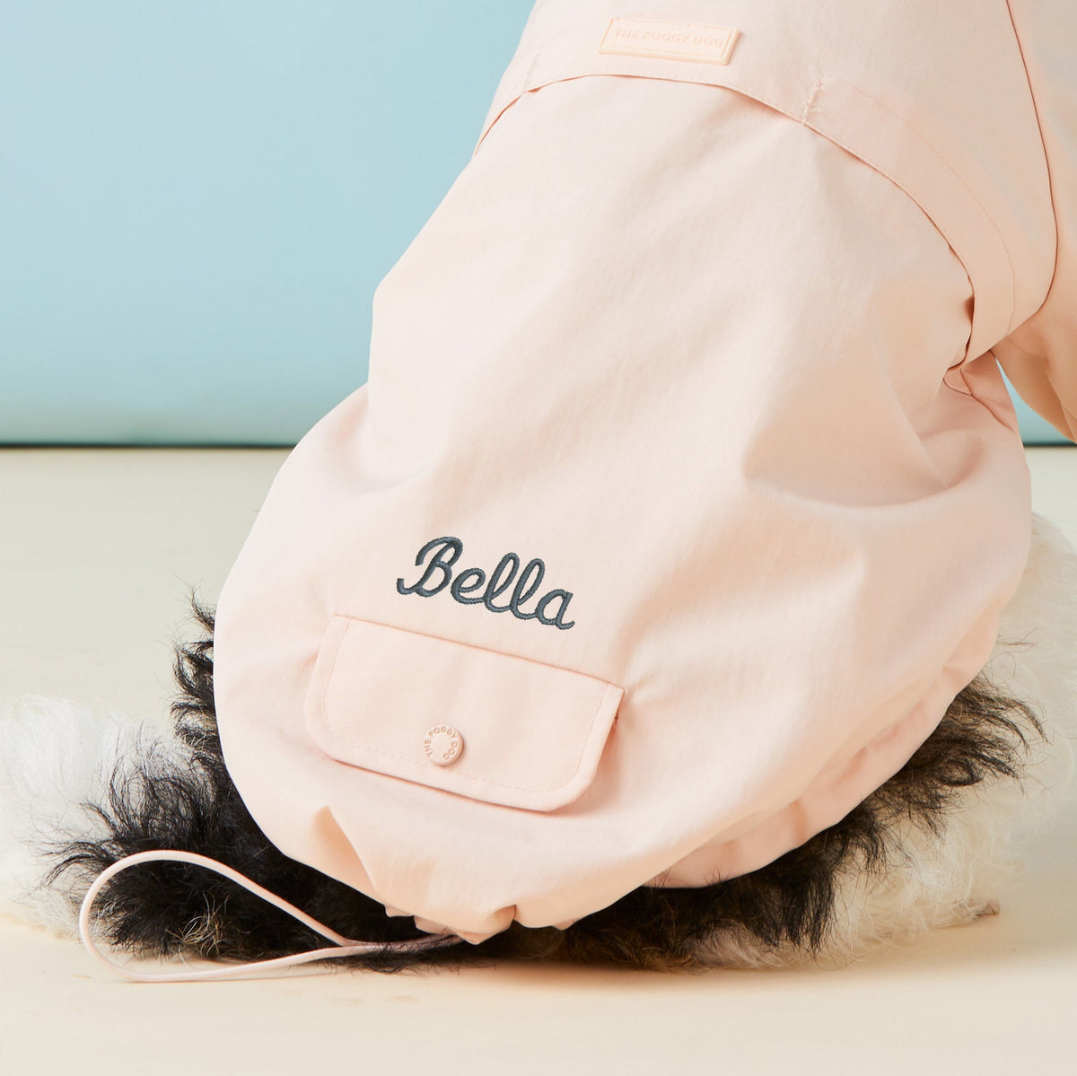 Petal Pink Dog Raincoat