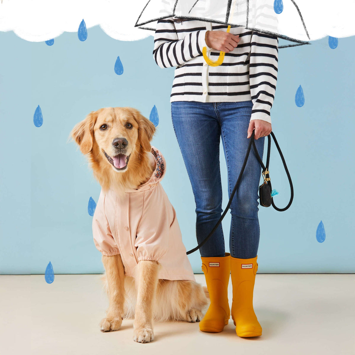 Petal Pink Dog Raincoat