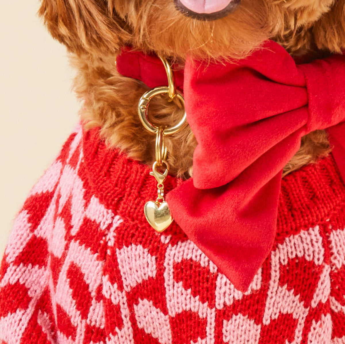 Love is Golden Collar Charm Set