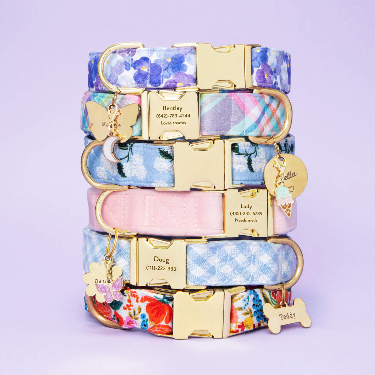 Circle Pet ID Tag: Heart Icon