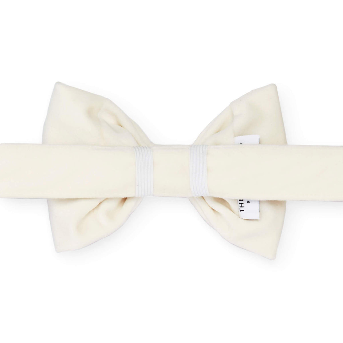 Ivory Velvet Bow Tie Collar